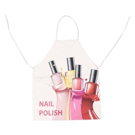 Lurrose Hairdresser Apron Art Painting Apron Tech Apron Adjustable Neck Ties Manurist Scourer Nail Studio Apron Techs Art Supplies Baking Apron Kitchen Printing Apron, WQL0179-12