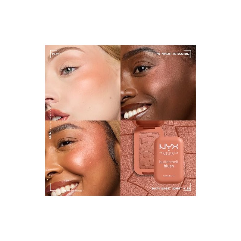 NYX Professional Makeup Buttermelt Blush, Butta Sunset Sorbet