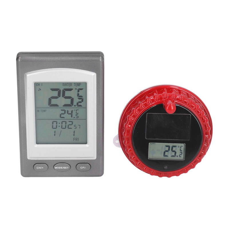 Wireless Swimming Pool Thermometer Solar Powered Floating Water Thermometer with