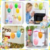 Auejacky Pack of 24 Colourful Easter Eggs for Hanging, Easter