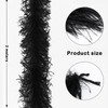 2 PCS Black Feather Boa, Feather Boa Black, Feather Boa,