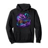 Piratenmagier: ein Zauberer mit Zauberstab im kosmischen All Pullover Hoodie