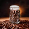 Tala 1Litre Glass Copper Clip Top Storage Jars Spices Pasta