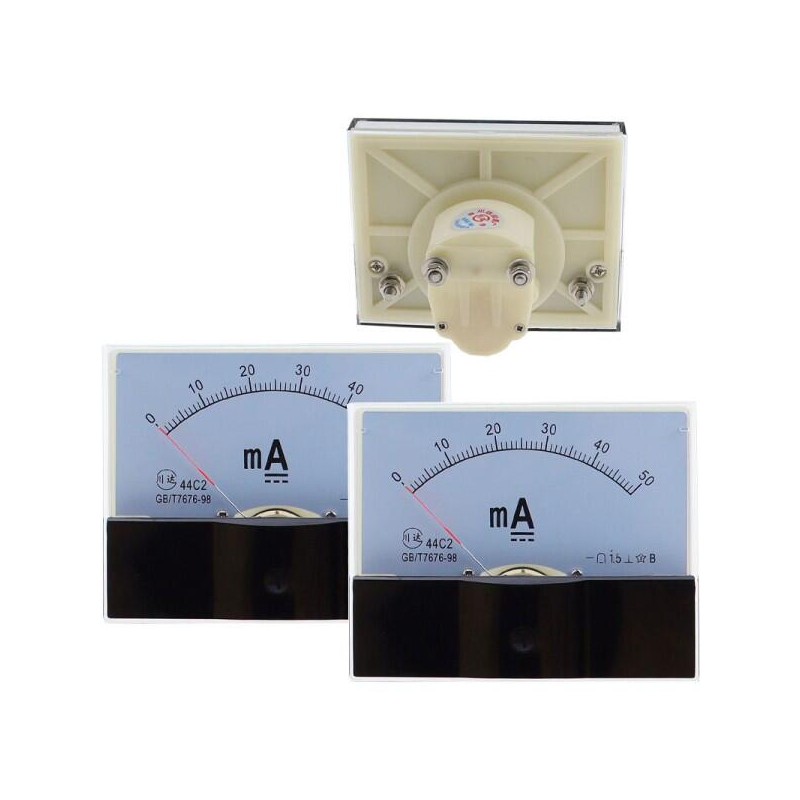 호환 44C2 1mA 2mA 5mA DC 전류계 아날로그 테스트 미터