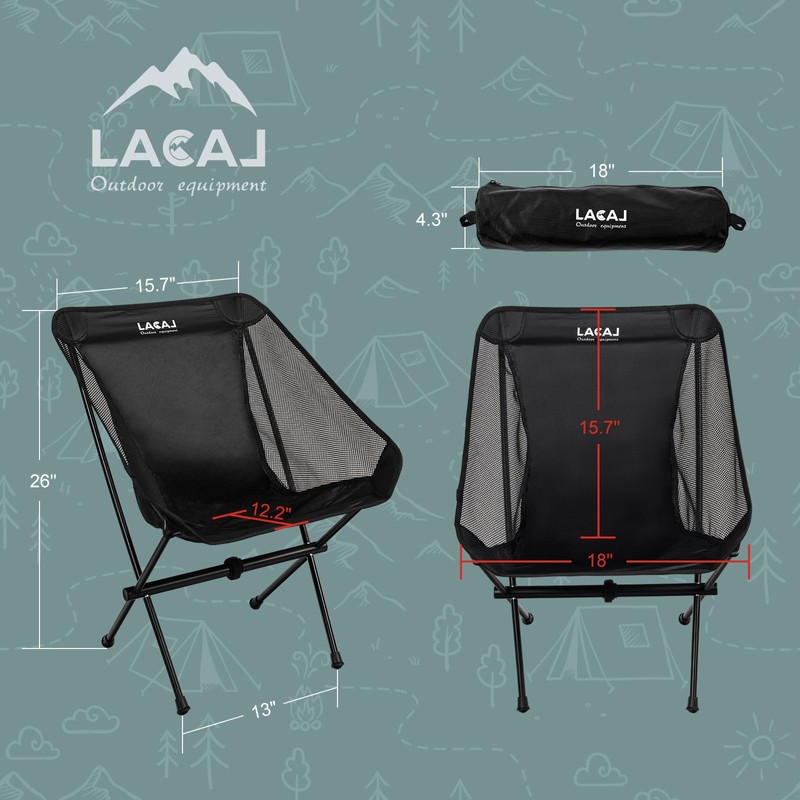 G2 GO2GETHER Ultra-Light Folding Camping Chair, All-Aluminum Frame, Surper Breathable
