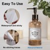 Waterproof Labels for Bottles Bathroom Kitchen 12 PCS Minimalist Organization