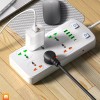 Maíz Multicontacto Cargador Usb Barra Supresor Picos Escritorio