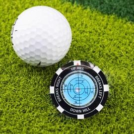 Golf Marker, Blue Level, Practice Putter, Practice Putter, Ball, Incline, Golf Marker, Golf Enthusiast, Golf Ball Marker with Flatware, Golf Tilt, Level, Golf Enthusiast, Gift, Father's Day