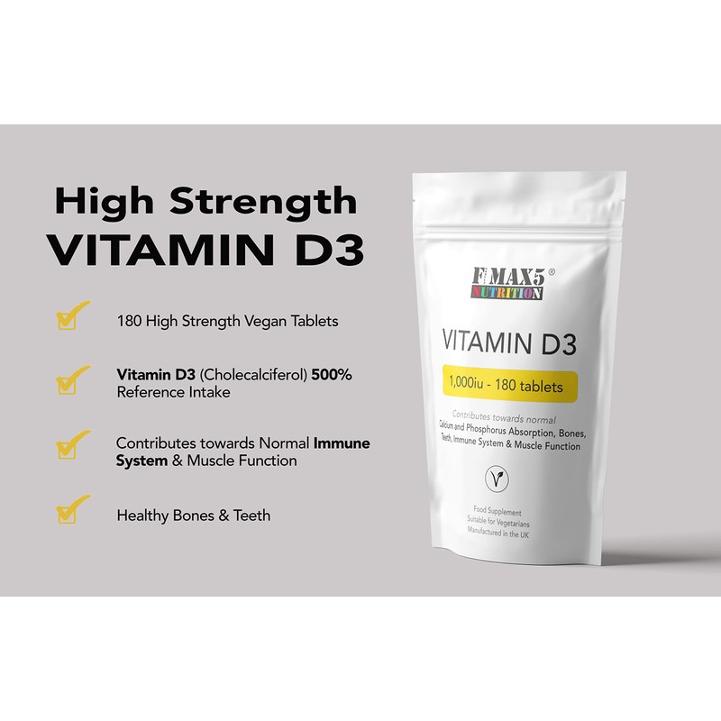 Vitamin D 1000iu | Easy Swallow Micro tablets | One