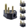 5 Amp Round Pin Plugs Mains Plug 3 Pin Lighting