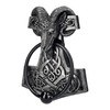 Pacific Giftware Door Knocker Viking Thor's Hammer with Aries Skull