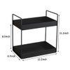 KINGBERWI 2 Tier Bathroom Counter Organizer, Standing Vanity Organizer Shelf
