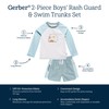 Gerber Baby Boy's Rashguard Set, Surf