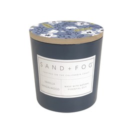 Sand + Fog Scented Candles - Vanilla Sandalwood - Additional Scents and Sizes - 3 Wicks 100% Cotton Lead-Free - Luxury Air Freshening Jar Candles - Perfect Home Decor - 21 oz