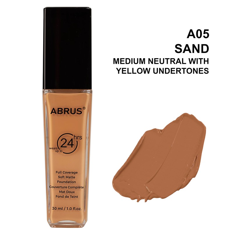 ABRUS Foundation Makeup - Premium Makeup Foundation, Flawless Matte Liquid