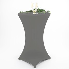 Gräfenstayn® Diana High Table Cover Various Colours and Sizes for a Table Diameter of 60 cm Diameter 70 cm Diameter 80 cm with Öko-Tex Standard 100 Seal Tested Confidence 30435, Ø 80