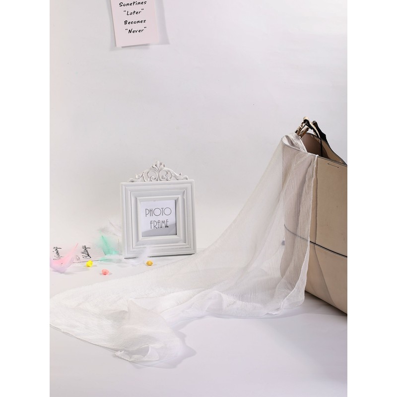 SATINIOR Chiffon Scarf Women Square Handkerchief Lightweight Satin Ribbon Scarf
