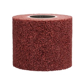 Non-Woven Wire Abrasive Drawing Polishing Burnishing Wheel,240 Grit 120 x 100 x 19 mm Flap Wire Brush Drum for Stainless Steel,Aluminum,Copper and More for Surface Conditioning Wheel