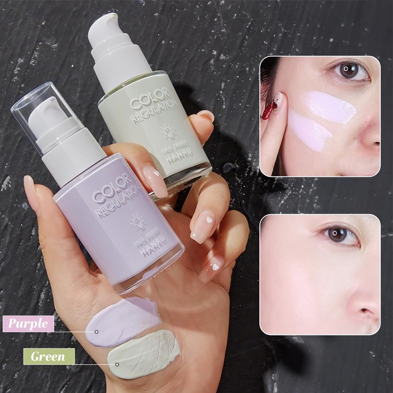 AmiCera Foundation Set, 4Pcs Liquid Foundation Sets Matte Liquid Full