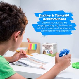 PICK A TOY Anillo sensorial y Juguete para la ansiedad, Paquete de 3 Unidades, Anillo Suave y Flexible y Puntas de Goma | Compromiso y calmante | Juguetes sensoriales para niños, jóvenes y Adultos