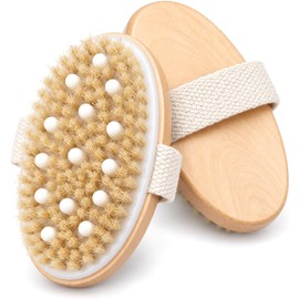 Cepillo corporal exfoliante de cerdas naturales KQQKDYIR – set 2 unidades