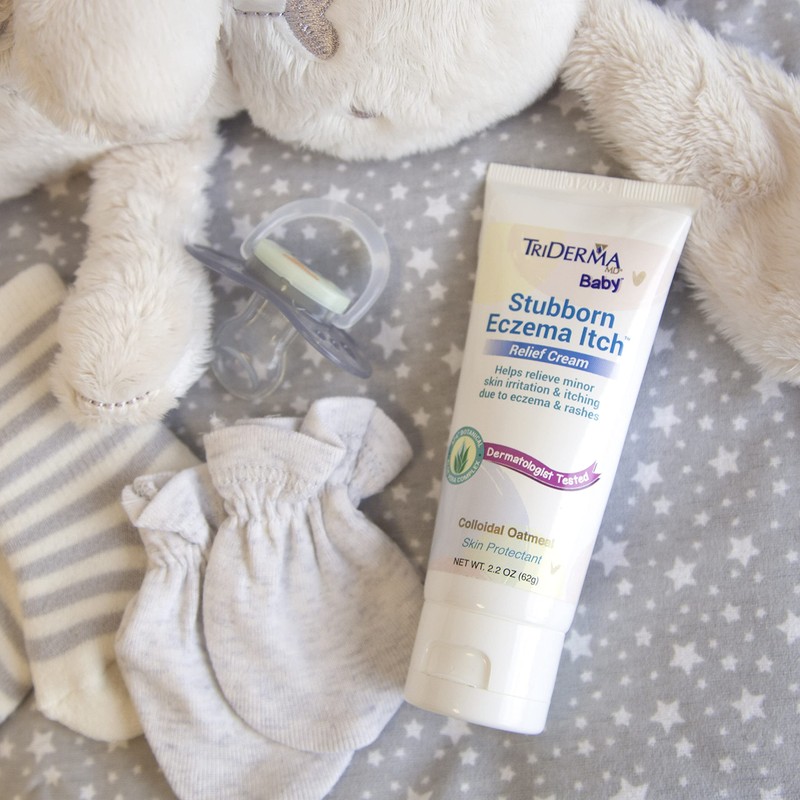 TriDerma Baby Stubborn Eczema Itch Relief Cream Soothing for Sensitive