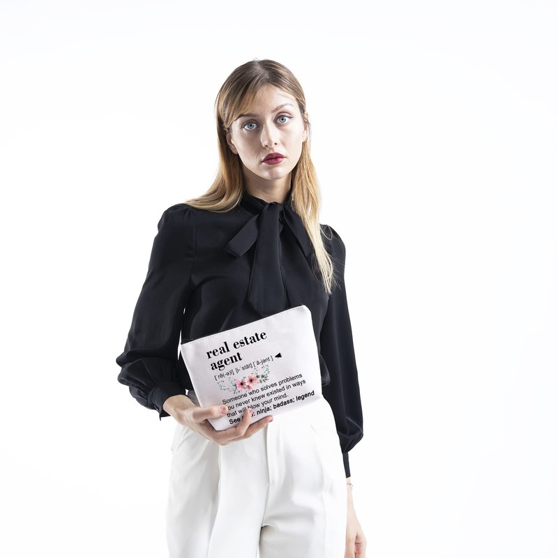 TSOTMO Real Estate Agent Gift Funny Closing Gift Zipper Pouch