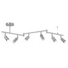 SEEBLEN 6-Light Nicke Track Lighting Fixtures Ceiling, Modern LED Track