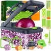 HomeHacks Vegetable Chopper Vegetable Cutter, 12 in 1 Kitchen Gadget,