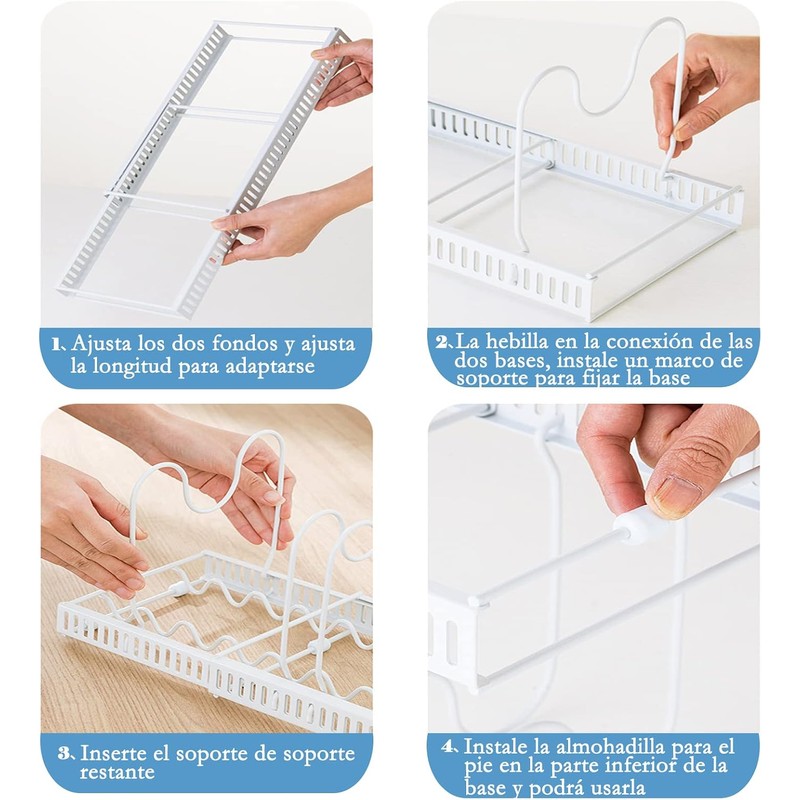 JESUS Ratería de Olla Extensible, 7 Niveles Organizador de Sartén,