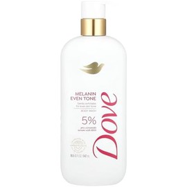 Dove Exfoliating Body Wash Melanin Even Tone Promotes Even Skin Tone 5% pro-ceramide serum with BHA 18.5 oz