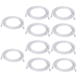 GOCuces T5 T8 Extension Cords,10ft Lamp Connecting Wires,3-Prong Power cables,Female to Female End Connectors for LED Tube,Under Cabinet,Shop Lights,Pack of 10