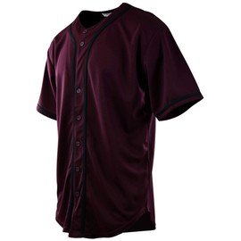 ChoiceApparel Mens Baseball Team Jerseys (Medium, 077-Burgundy)