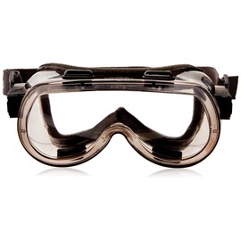 MCR Safety 2400F Verdict Polyvinyl Chloride Strap Foam Lining Safety Goggle with Smoke Frame and Clear Lens, 1 Pair