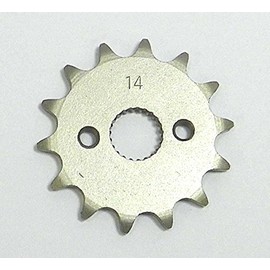 Steel Front Sprocket Compatible with Honda Moto-X 50 CRF-F / 50 XR / 70 CRF-F / 70 XR / 80 CR / 80 CR-RB / 85 CR / 85 CR-RB 14 Teeth WSM FSH-023-14 OEM# 23800-GEL-700