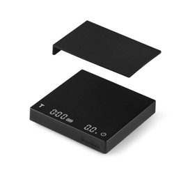 MHW-3BOMBER Espresso Scale with Timer,Small Coffee Scale with Solid-Liquid Detection,Auto Tare Digital Coffee Bean Scale,0.1g Accurate Weighting,2 Mode,Black ES6027B-OS