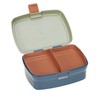 LÄSSIG Children's Lunch Box with Removable Dividers, BPA-Free / Happy