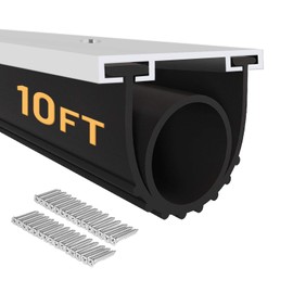 DGSL Garage Door Seals Bottom Rubber，Weather Stripping Sealing Strip Replacement, Universal Weatherproof Threshold Buffering (Black, 10Ft)