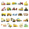 T TAKONE Construction Vehicle Stickers, 50 Pieces Vinyl Excavator Tractor