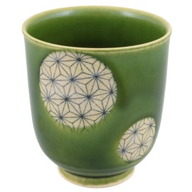 Seto Ware 027-0009 Efu Kiln Teacup, Large, Oribe Asanoba