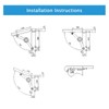 Flap Fitting, Lid Support Hinge Flap Holder Soft Close Lid