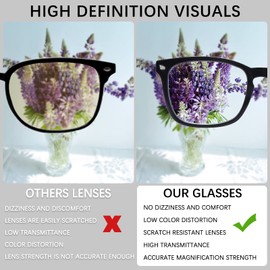 VIDEBLA 5 Pack Blue Light Blocking Reading Glasses,Spring Hinge Computer Readers for Women Men,Anti UV Ray Filter Nerd Eyeglasses(Mix-1,1.75)