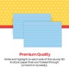 School Smart Ruled Index Card, 4 x 6 Inches, Blue,