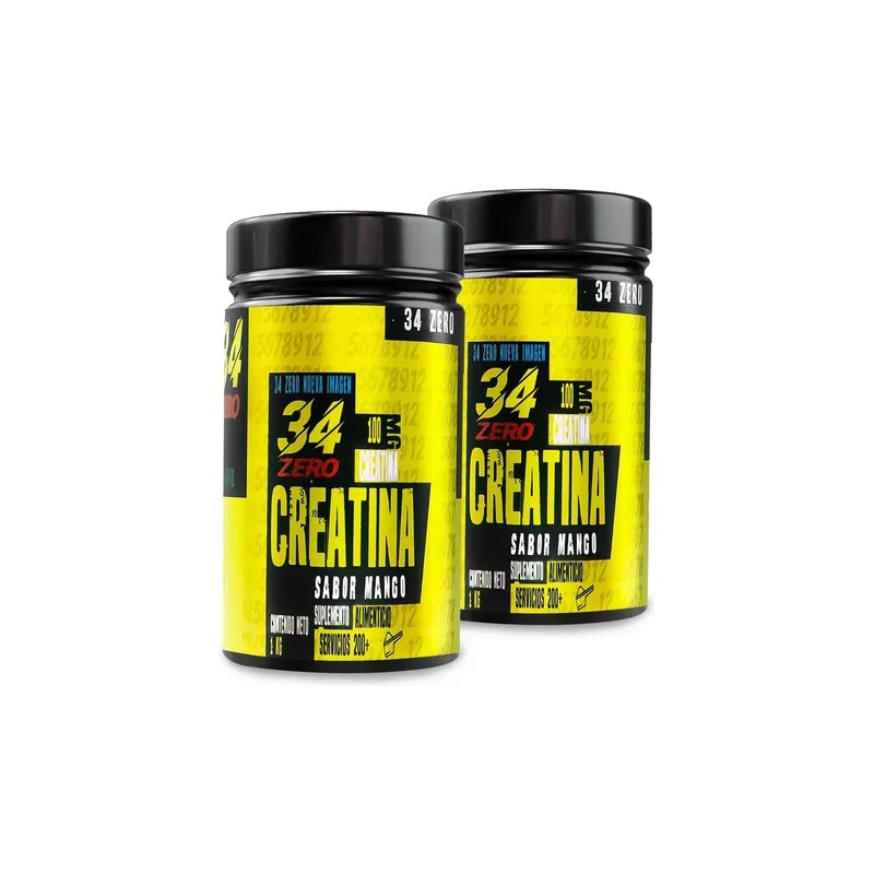 Suplemento Creatina Monohidratada 34 Zero 1 Kg Cu 2 Piezas
