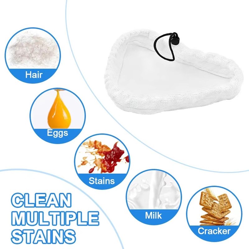 HENWUBEI 5Pcs Microfiber Mops Pad Mopping Cloth Replacement for H20