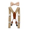 JAIFEI Toddler Kids 4 Clips Adjustable Suspenders and Matching Bow