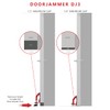 DoorJammer DJ3 Portable Door Lock Brace for Home Security and
