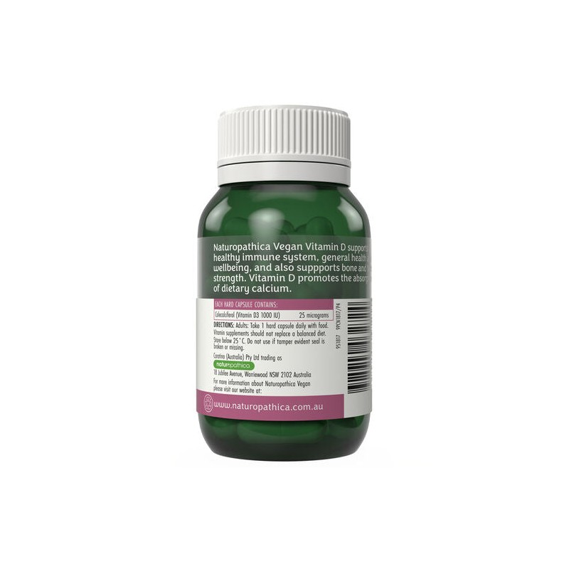 Naturopathica Vegan Vitamin D 60 Capsules