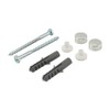 fiXte Toilet Pan Bidet Fixing Kit Screws Plugs Nylon Bushes