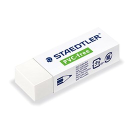 Staedtler 525B30 PVC Free Rubber Eraser 19 x 13 x 43 mm White